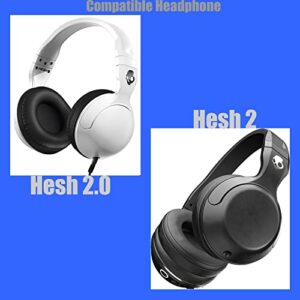 JULONGCR Hesh 2 Replacement Ear Pads Hesh 2.0 Earpads Ear Cushion Muffs Covers Accessories Compatible with Skullcandy Hesh 2 Headphones.