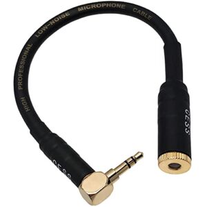 CNCESS CESS-266 Right Angle 3.5mm Male to 4.4mm Female Adapter for Headphone, DAC and Amplifier