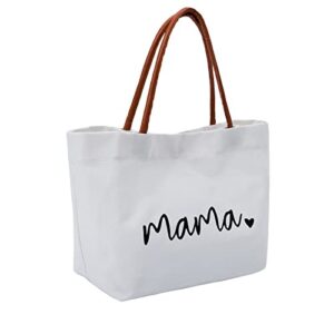 neywry mommy bag,mama bag,mom gift from daughter, mother gifts momlife tote for hospital, canvas aesthetic tote bag