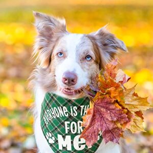 3 Pack Thanksgiving and Christmas Bandana Set, Holiday Buffalo Fall and Winter Bib for Large Medium Small Puppies Pets