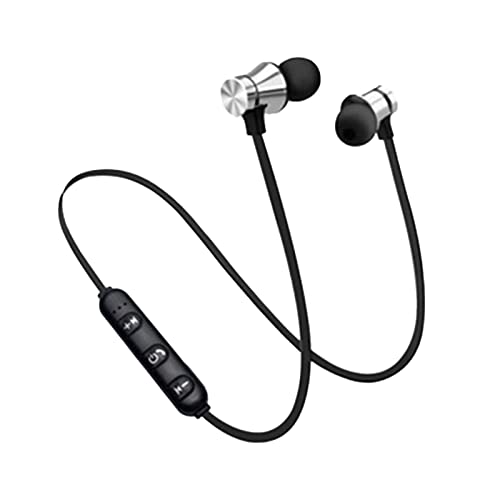 LUYANhapy9 Headset Earphone Multifunctional Stereo Surround Sports in-Ear Earphone Magnetic Headset Electronic Product Silver