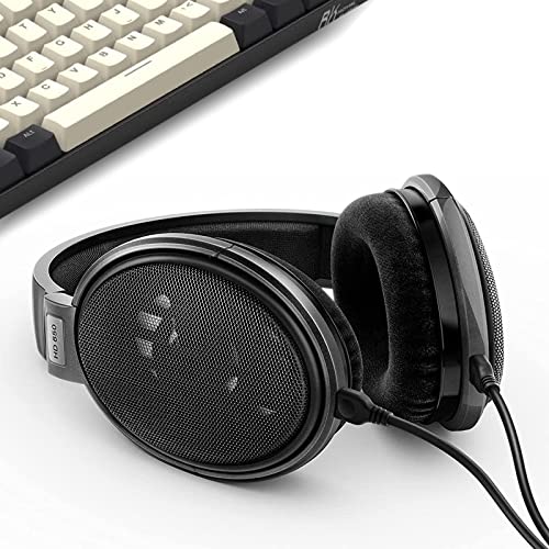 Gvoears Replacement Earpads for Sennheiser HD650/HD600/HD660S/HD545/HD525/HD535 Headphones, Ear Pads Cushions Also Compatiable with Massdrop X HD6XX/HD58X and HD580/HD565 Jubilee Headphones(Velour)