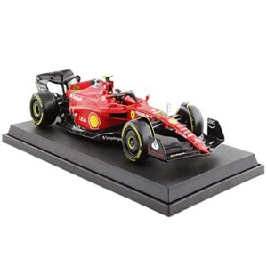 XTD Bburago 1:18 Ferrari 2022 F1-75 #16 #55 F1 Racing Formula Car Static Simulation Diecast Alloy Model Car (2022 F1-75 #55)