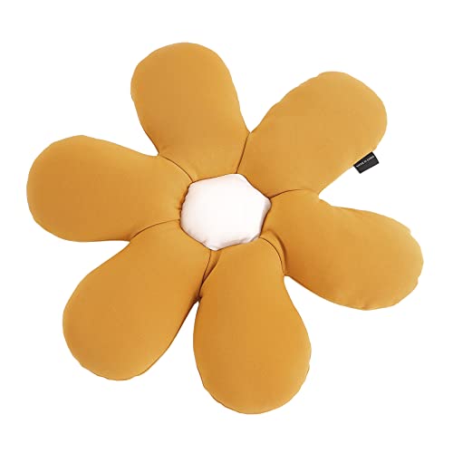 Tiita Flower Pillow Daisy Flower Shaped Throw Pillow 20 inch Decorative Pillows Flower Floor Pillow Seating Cushion Cute Throw Pillows for Bedroom Living Room Office Sofa Chair, Yellow