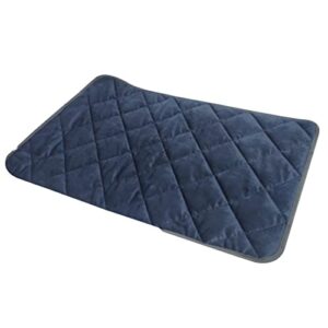 self heating pet mat cordless warm pad, washable self heated cat bed thermal mat, winter warm self-heating storage heating pad for cats and dogs, cold weather indoor outdoor use (blue)