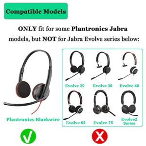 Ear Cushions for Plantronics Headset Ear Pads Replacement Foam Earpads Designed for Plantronics HW251N HW261N HW510 HW520 Blackwire C320 3210 3220 3320 Jabra PRO 920 Biz 2300 GN2000 Headphone (4 Pack)