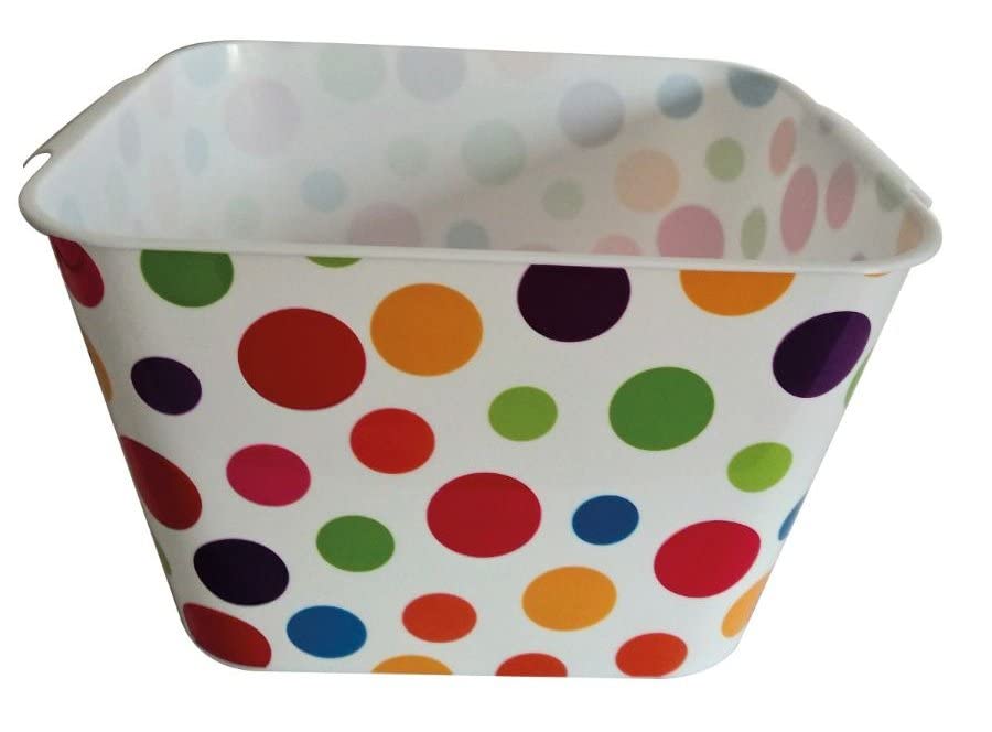 Blue Canyon Plastic Storage Box Polka Dot Design