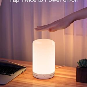 Beantech Smart Lamp, WiFi Smart Desk Lamp Compatible with Alexa & Google Assistant for Voice Control, Ideal for Bedside Lamp or Table Lamp, Multi-Color, Dimmable, Smart LED Lamp, (Packaging May Vary)