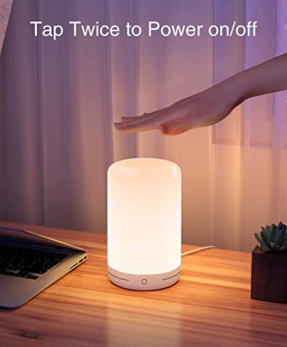 Beantech Smart Lamp, WiFi Smart Desk Lamp Compatible with Alexa & Google Assistant for Voice Control, Ideal for Bedside Lamp or Table Lamp, Multi-Color, Dimmable, Smart LED Lamp, (Packaging May Vary)