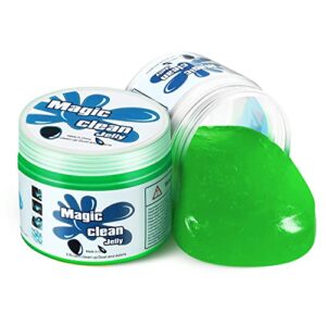 dna motoring tools-00255 car cleaning jelly auto detailing tool universal car clean gel auto interiors home & office electronics cleaning,green