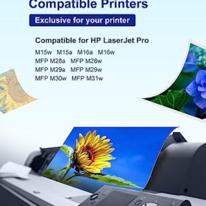 INUDIO Compatible Toner Cartridge Replacement for CF248A 48A to use with Laserjet Pro M15w M15a M16w M16a MFP M28w M28a M29w M29a M30w M31w Printer (Black, 2 Pack)