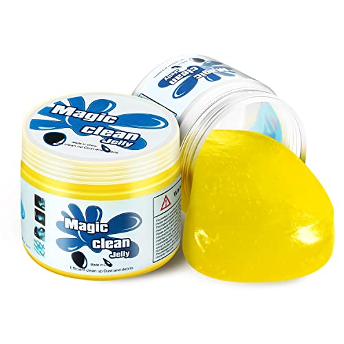 DNA MOTORING TOOLS-00256 Car Cleaning Jelly Auto Detailing Tool Universal Car Clean Gel Auto Interiors Home & Office Electronics Cleaning,Yellow