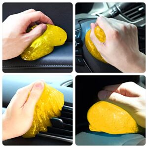 DNA MOTORING TOOLS-00256 Car Cleaning Jelly Auto Detailing Tool Universal Car Clean Gel Auto Interiors Home & Office Electronics Cleaning,Yellow