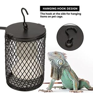 Bird Heat Lamp, 100w Ceramic Heat Emitter Heater Lamp Bulbs with Power Switch & anti biting Hanging Hook Design for Pet Brooder Coop Chicken Lizard Snake Aquarium (US Plug 110 to 120v)(Black)