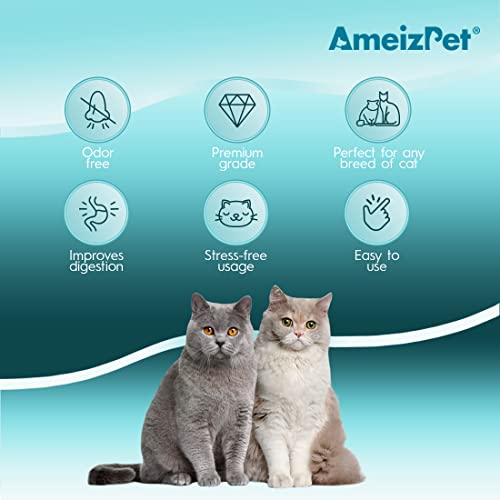 AmeizPet Silvervine Cat Teeth Cleaning Dental Sticks, Matatabi Dental Care, Cat Chew Toy 6 Pcs