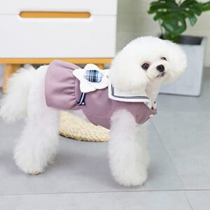 girl puppy outfits small pet clothes dog clothes fall and winter clothes new teddy small dog pet clothes winte back teddy sweater