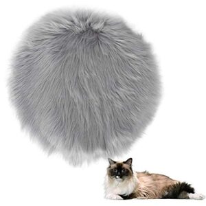hand warmer,electric heating blanket,small pet cats plush heating mat heating blanket constant temperature waterproof anti-creep usb interface(grey)