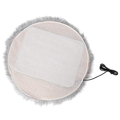 Hand Warmer,Electric Heating Blanket,Small Pet Cats Plush Heating Mat Heating Blanket Constant Temperature Waterproof Anti-creep USB Interface(grey)