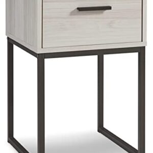 Signature Design by Ashley Socalle 1 Drawer Nightstand, Natural Beige