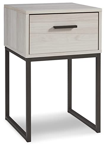 Signature Design by Ashley Socalle 1 Drawer Nightstand, Natural Beige