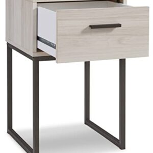 Signature Design by Ashley Socalle 1 Drawer Nightstand, Natural Beige