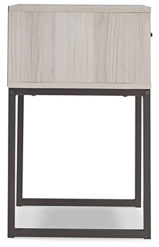 Signature Design by Ashley Socalle 1 Drawer Nightstand, Natural Beige