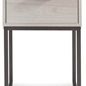 Signature Design by Ashley Socalle 1 Drawer Nightstand, Natural Beige