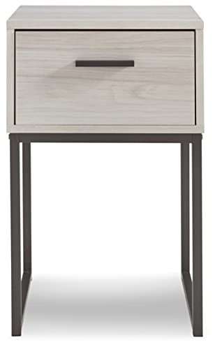 Signature Design by Ashley Socalle 1 Drawer Nightstand, Natural Beige