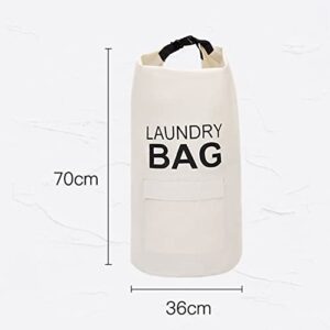 AOKID Large Storage Basket Space Saving 600D Oxford Cloth Laundry Hamper with Adjustable Shoulder Strap Tall Laundry Bag for Family Bedroom Red