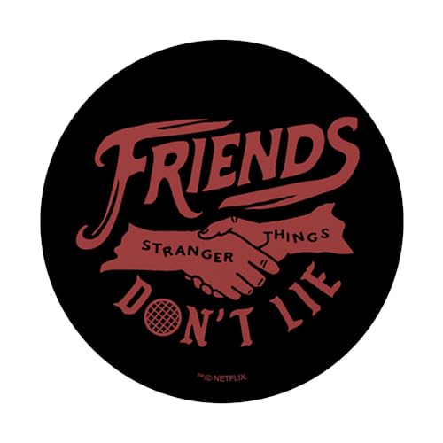 Stranger Things Friends Don't Lie Text Handshake PopSockets Standard PopGrip