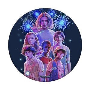 Stranger Things Group Shot Fireworks PopSockets Standard PopGrip