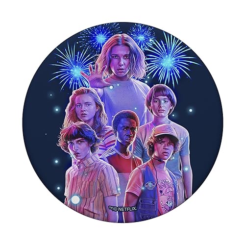 Stranger Things Group Shot Fireworks PopSockets Standard PopGrip