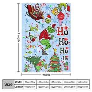 sunmond Merry Christmas Blanket Throw Fleece Blanket All Season Light Weight Living Room/Bedroom Warm Blanket 50"X40"