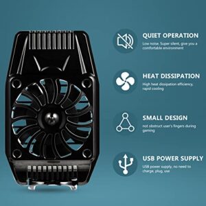 Mikikit 3pcs Single Streaming Live Radiator: Fan Cellphone Cell Mobile Cooler Phone Cooling Games Silent Semiconductor Universal Gaming Tablet for Radiator Rechargeable Play