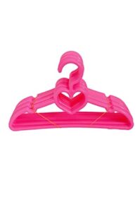 18 inch doll clothes hangers- 36 pack heart hangers fits 18 inch girl doll clothes- pet clothes also