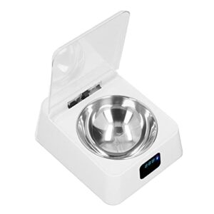 350ml automatic smart cat feeder bowl sensitive open cover pet feeder transparent lid prevent slip ir induction for small pet for dogs