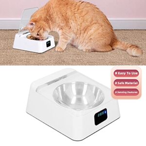 350ml Automatic Smart Cat Feeder Bowl Sensitive Open Cover Pet Feeder Transparent Lid Prevent Slip IR Induction for Small Pet for Dogs
