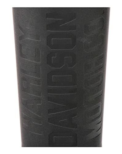 Harley-Davidson Travel Mug, Leather Wrapped Double-Wall Stainless Steel - 16 oz.