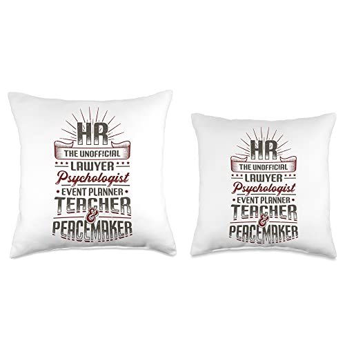 Human Resources HR Gifts Coworkers HR Human Resources Throw Pillow, 16x16, Multicolor