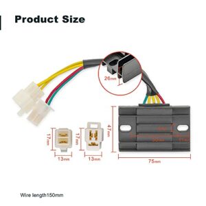 Voltage Regulator Rectifier Fits For 1999 2000 2001 2002 2003 Arctic Cat 250 2x4 01-03 Arctic Cat 250 4x4 98-01 Arctic Cat 300 2x4 98-01 Arctic Cat 300 4x4 32800-05320 32800-05300 32800-29B00