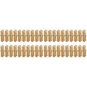 120pcs practical quilt wood houseware clothespin, clothesline snack bamboo paper clothespins, with cm, drying multi pegs duty crafts, photo organizer food hardwood non portable