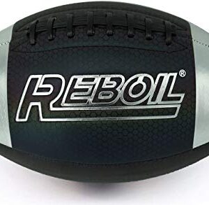 REBOIL Holographic Glowing Football–Light Up with Camera Flash–Advance Reflective Composite Leather - HoloHoops Gifts Toys for Outdoor Night Game–Official Size. (Size 7)