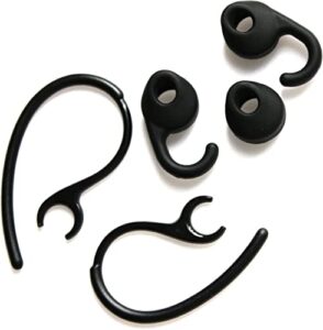 xinxusong new 3pcs gel ear bud earbuds tip + 2pcs ear hook loop earhooks replacement for jabra easycall easygo clear usa cell phones parts