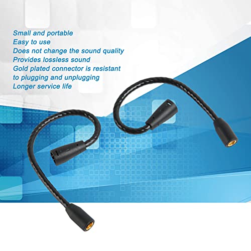 MMCX Adapter Cable, MMCX Gold Plated Connector to IE80 Adapter Cable Lossless Sound for IE8i to IE80