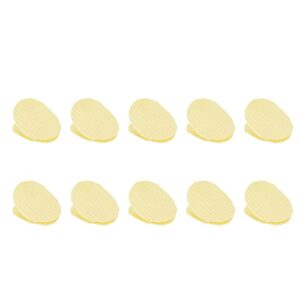 coshar 10pcs potato chip shape clip sealing food clips plastic clips for snack kitchen storage paper positioning clip photo file clamps (round)