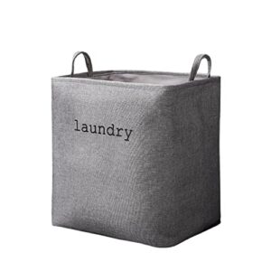 aokid laundry bag with handle large capacity collapsible laundry baskets saving space dirty clothes hamper for bedroom living room dorm grey l 2#