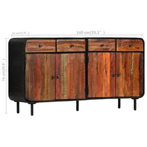KTHLBRH Sideboard,Sideboard Buffet Storage Cabinet Buffet Console Table for for Kitchen Dining Living Room Entry Hallway Solid Reclaimed Wood 55.1"x13.7"x29.9"