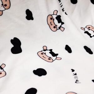 Tiamo Cow Print Blanket - Soft Bed Throw Blanket for Adults & Kids - 60" x 70" - Perfect for Couch, Sofa, Office - Big Size Warm Plush Blanket All Season