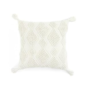 lush decor lush décor julie tassel decorative pillow snow white single 18x18