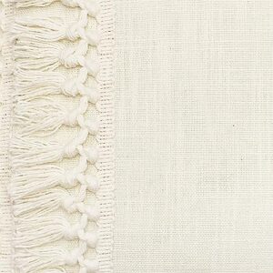 Lush Decor Modern Tassel Decorative Pillow, 20" x 20", Off- White